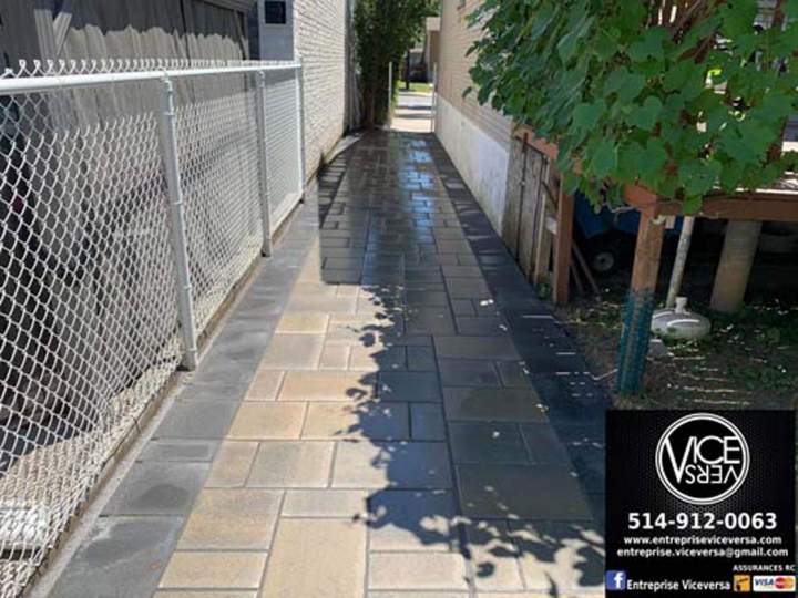 Montreal paver patio