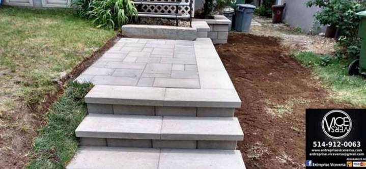 Montreal paver patio